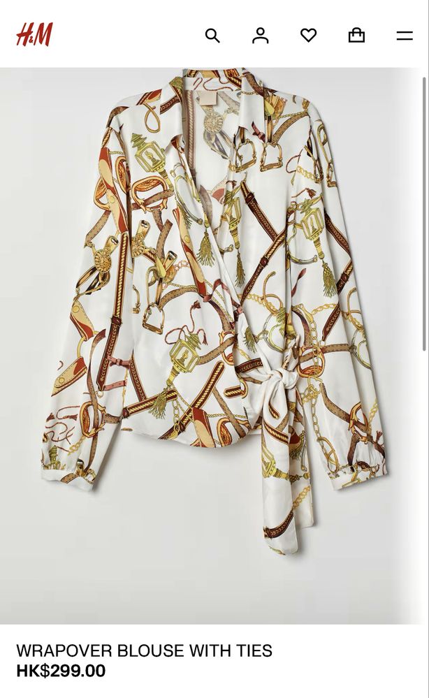 Блузка H&M на запах