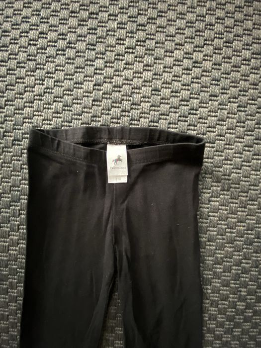 Czarne leginsy dla dziewczynki C&A rozm 110