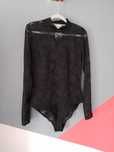 Nowe koronkowe czarne body h&m M