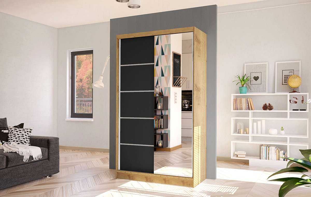 Szafa przesuwna AURELIA 3 szerokość 100cm Front Lustro