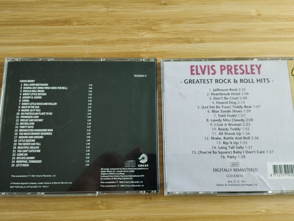 Elvis e Chuck Berry CDs