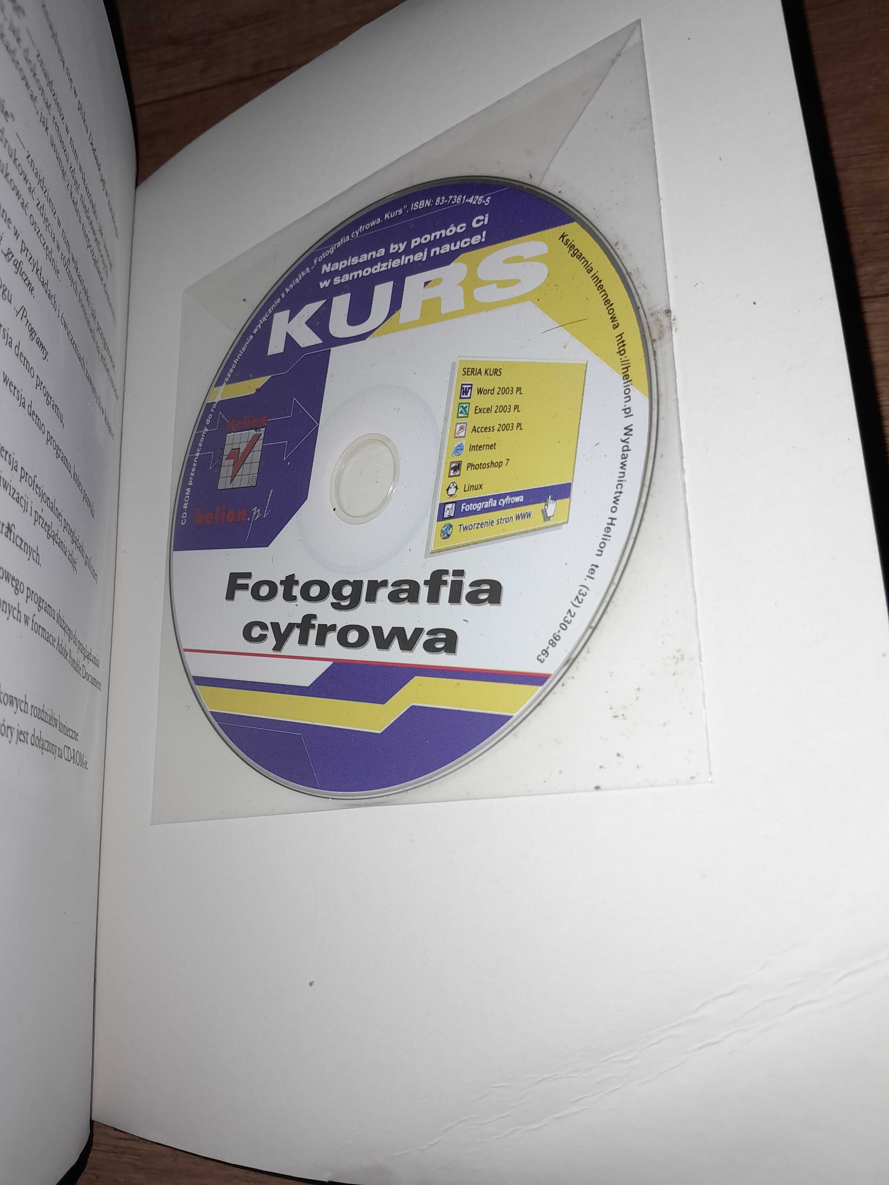 KURS FOTOGRAFIA CYFROWA Owczarz Helion CD przewodnik pomoc ilustracje