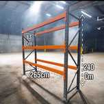 Regały magazynowe paletowe półkowe przemysłowe gł. 75/83cm