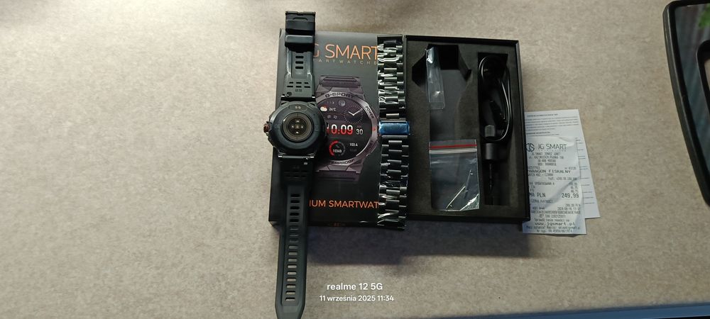 Smartwatch zegarek opaska  JGsmart gps wodoodporny rozmowy głośnik  gw