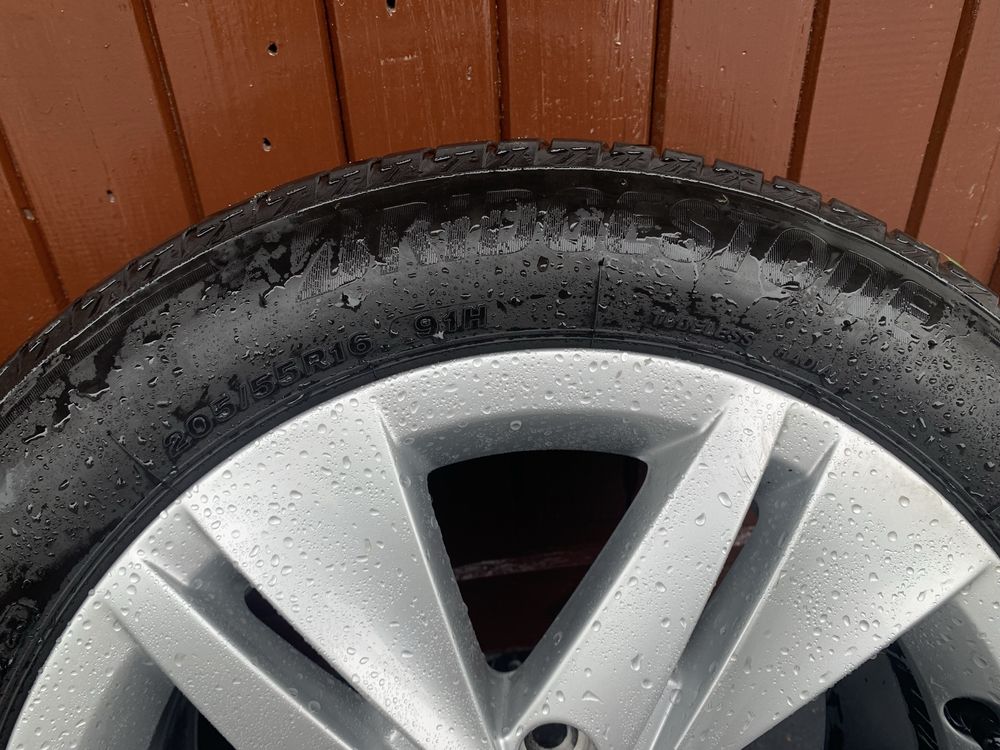 Koła 16” 5x112, VW, SKODA, SEAT,AUDI, opony 205/55/16 Bridgestone