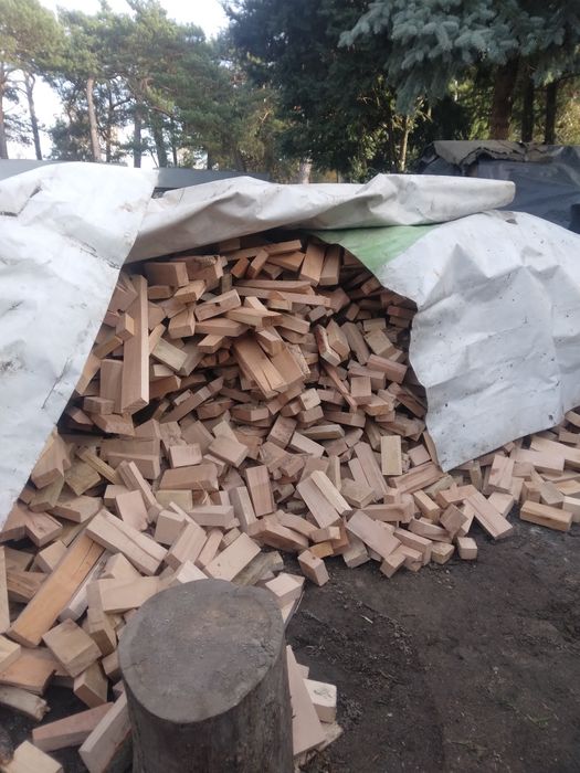 Drewno NIE kominkowe, buk/dąb po suszarni ,workowane ,cena z dowozem