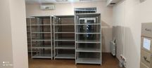 Стеллаж для рассады, цветов, инструментов с металлическими полками