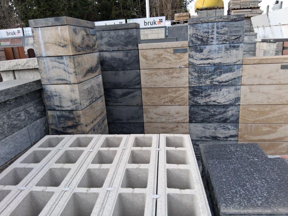 Elka L ka betonowa kamień ogrodzenie płot mur 210 cm beton