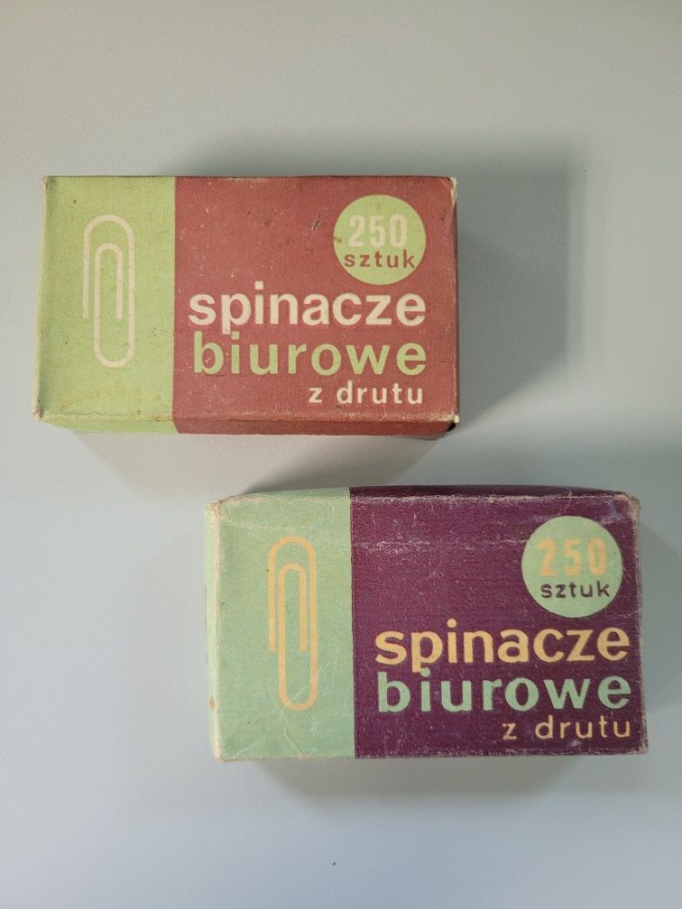 Spinacze biurowe z drutu - PRL!