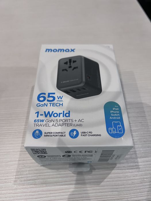 Зарядний пристрій  Momax GaN Tech 65w