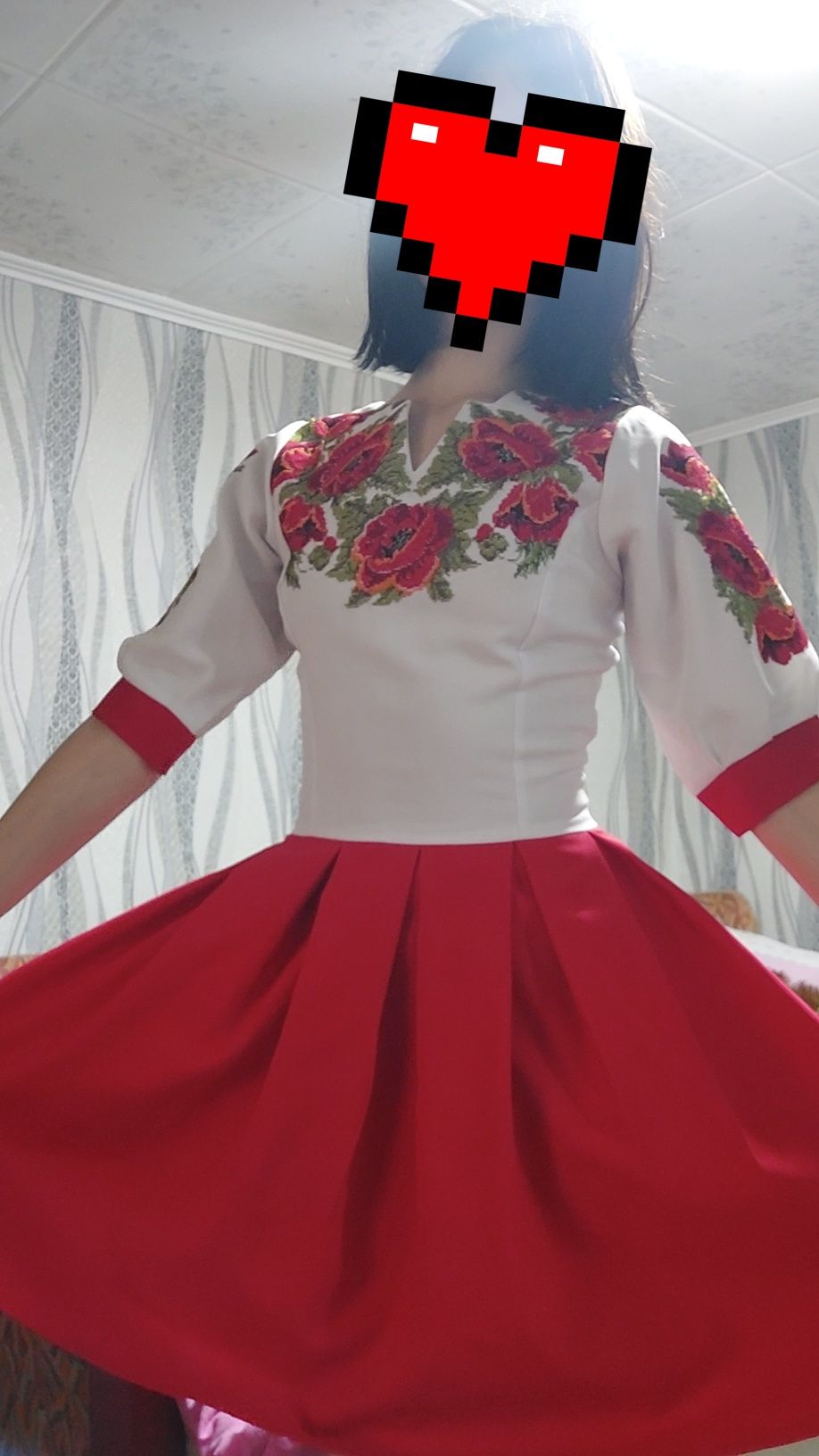 Сукня вишиванка, червона