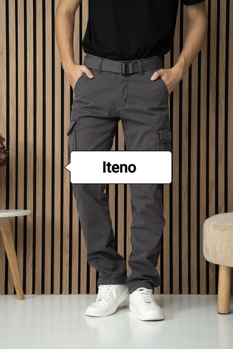 Штаны мужские карго зимние ITENO олива, серые, чёрные.