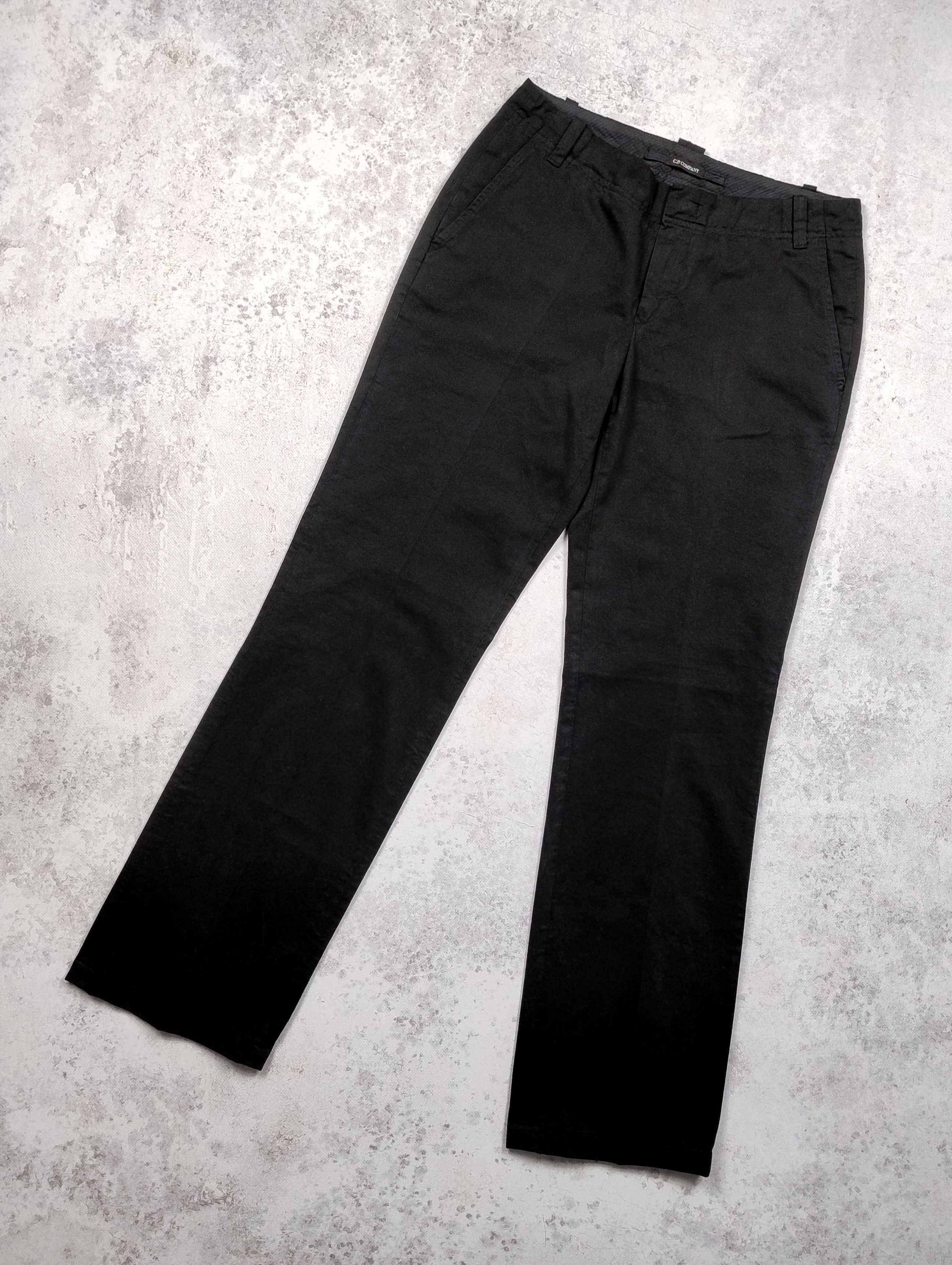 C.P. Company – czarne spodnie chino Made in Italy quiet luxury W28 S