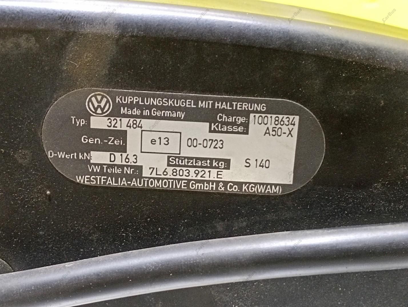 Фаркоп 7L6803921E причіпний пристрій Volkswagen Touareg | Туарег