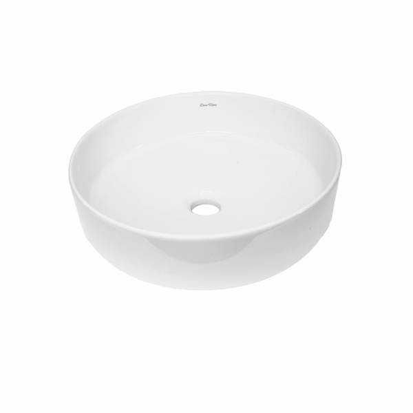 Umywalka nablatowa Dessi Home Baladi 40cm okrągła, połysk, biały