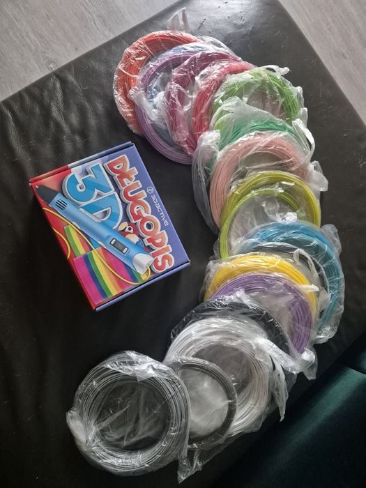 Długopis 3D z filamentami