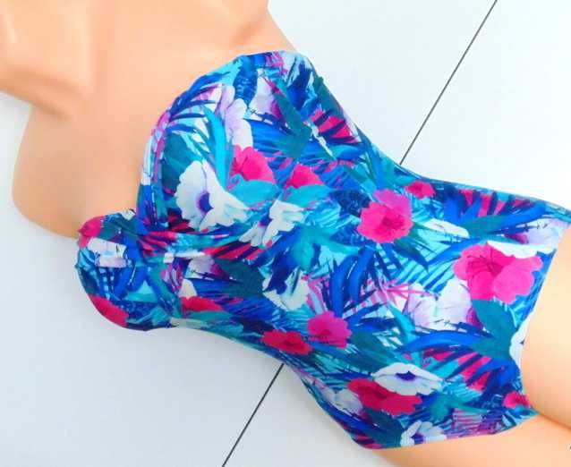 John Lewis usztywniany strój jednoczęściowy w kwiatuszki rozmiar S