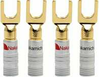 NAKAMICHI Wtyk widełkowy głośnikowy Nakamichi HQ Premium 4 szt