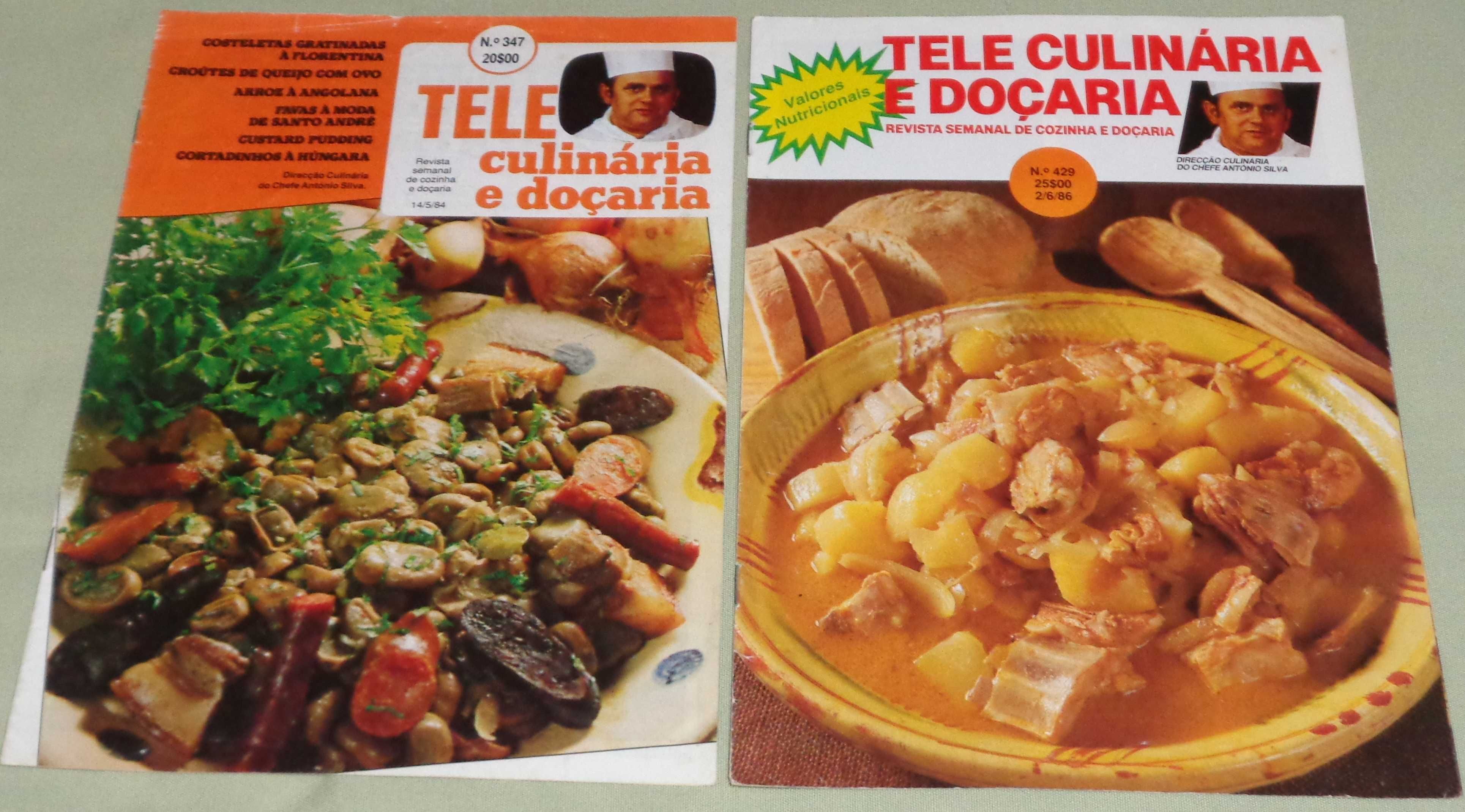 Conjunto de 12 revistas Teleculinária (11 normais e 1 especial)