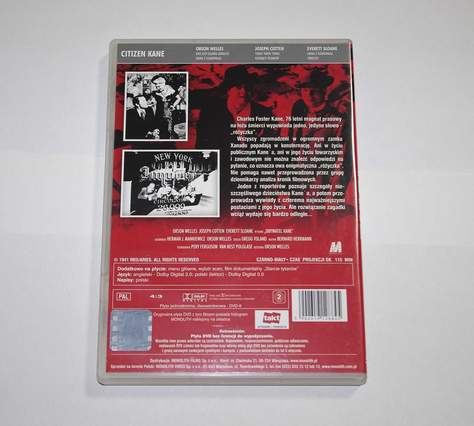 Obywatel Kane (DVD) Lektor PL