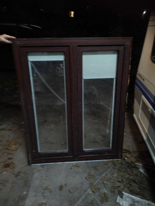 Okno PCV rozwierno-uchylne z roletą dwu skrzydłowe