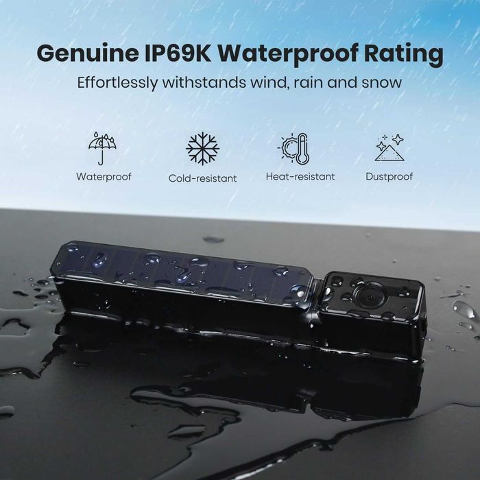 Сонячна бездротова камера заднього виду Foxpark Solar 3  з монітором