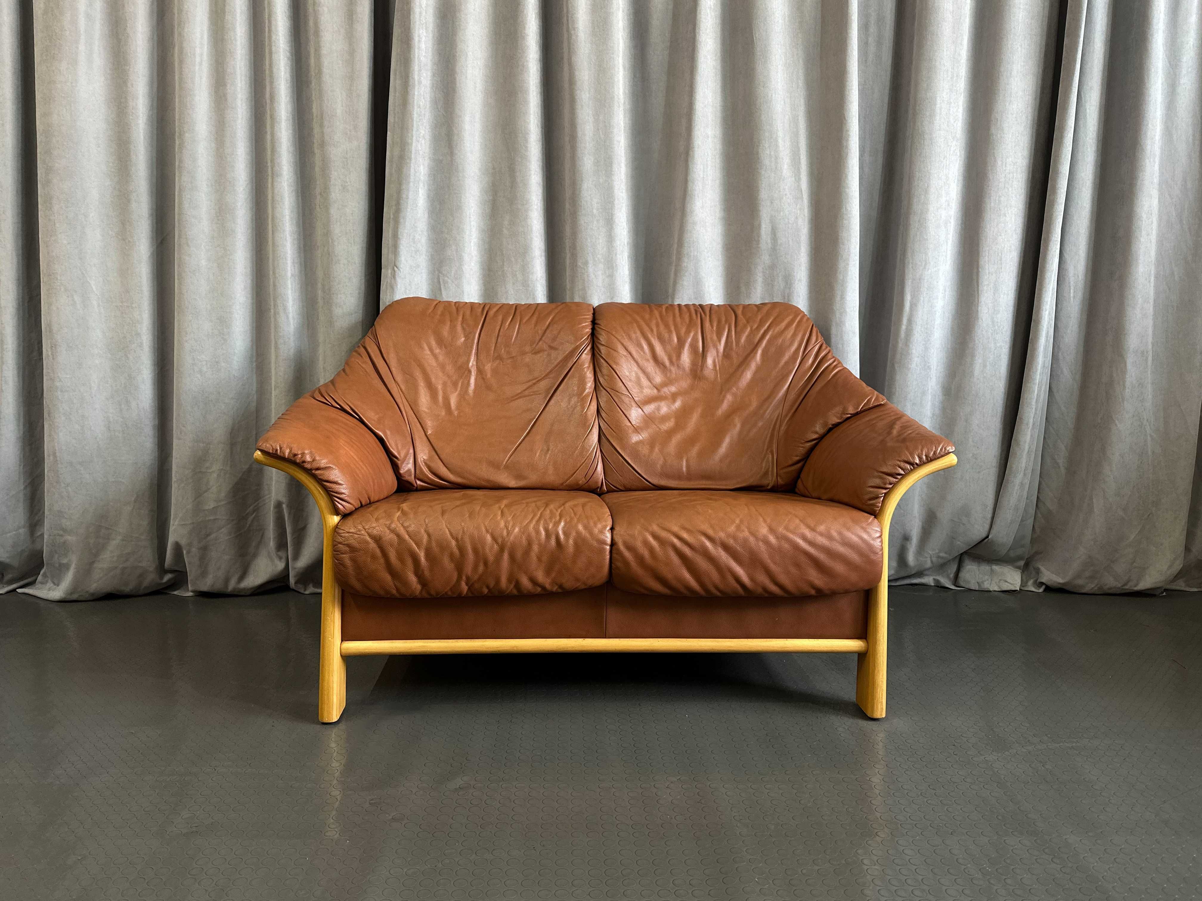 Диван-двійка Stressless/коричнево-рудий/шкіряні дивани/меблі з Європи