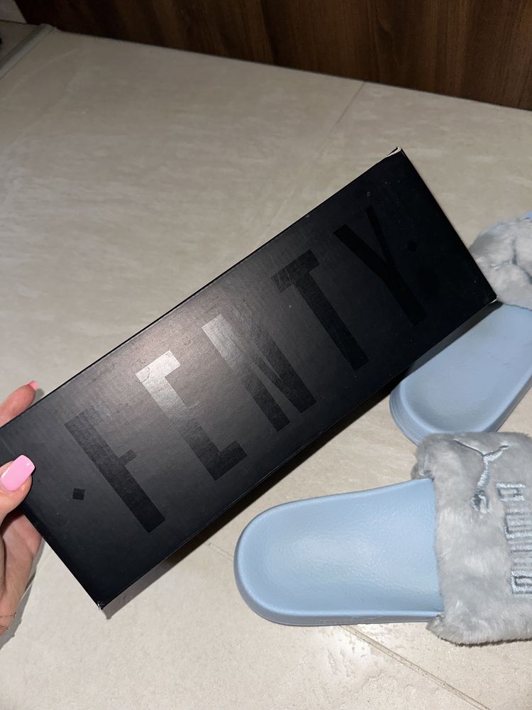 Puma Fenty by Rihanna klapki futerko r. 41 42 slide j. nowe okazja