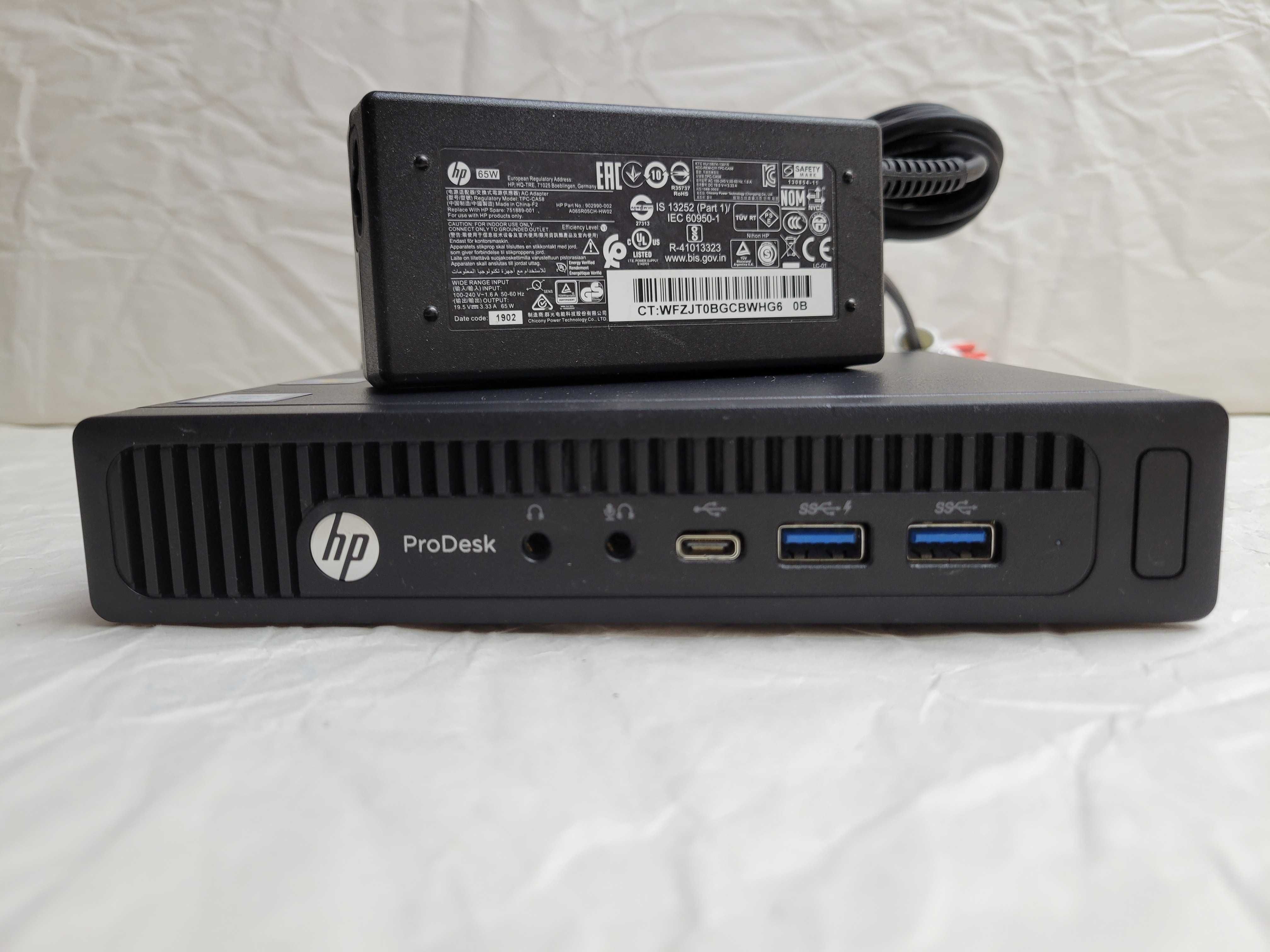 HP ProDesk 600 G2 i3-6300T 8/128Gb SSD NVMe компьютер неттоп мини пк