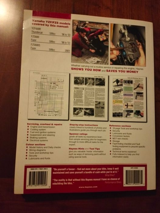 Haynes - Yamaha YZF600R Thundercat & FZS600 Fazer
