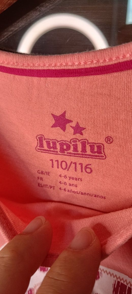 Bluzka koszulka t-shirt z długim rękawem Lupilu rozm. 110/116
