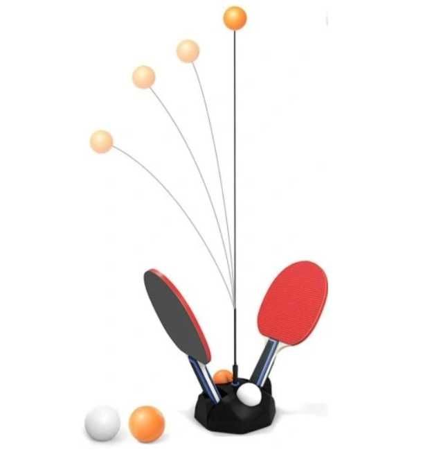 Tenis stołowy trener tenisa stołowego z elastyczną maszyną do piłki