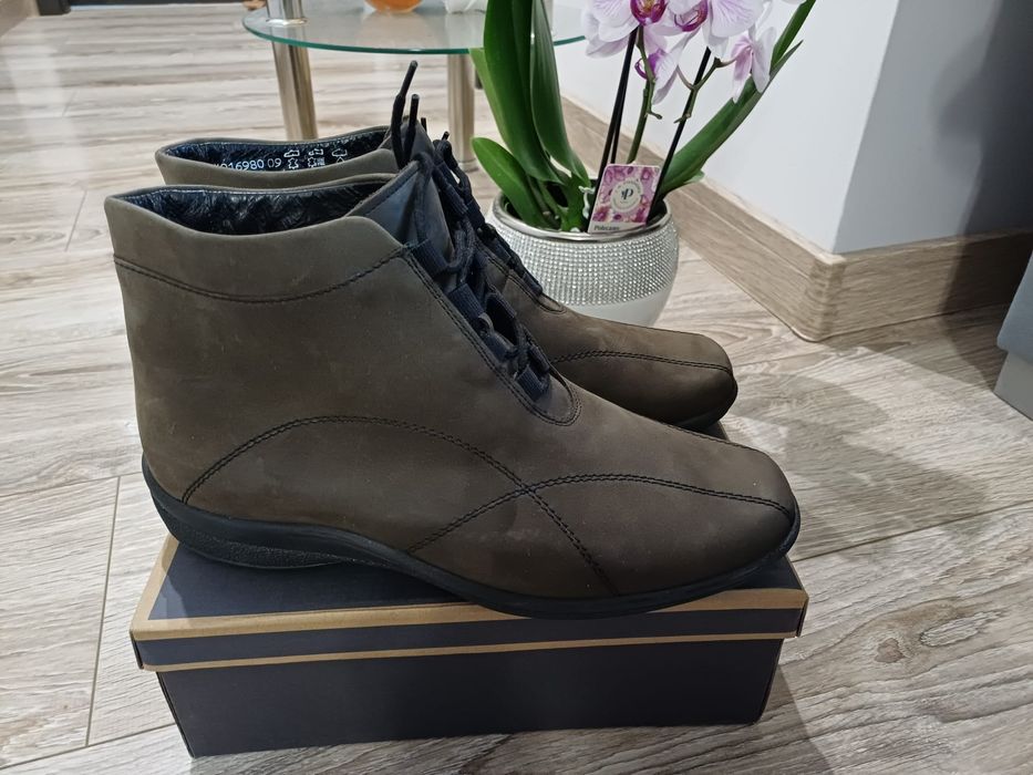 Buty damskie zimowe ortopedyczne skórzane Solidus rozm 7,5 (405).