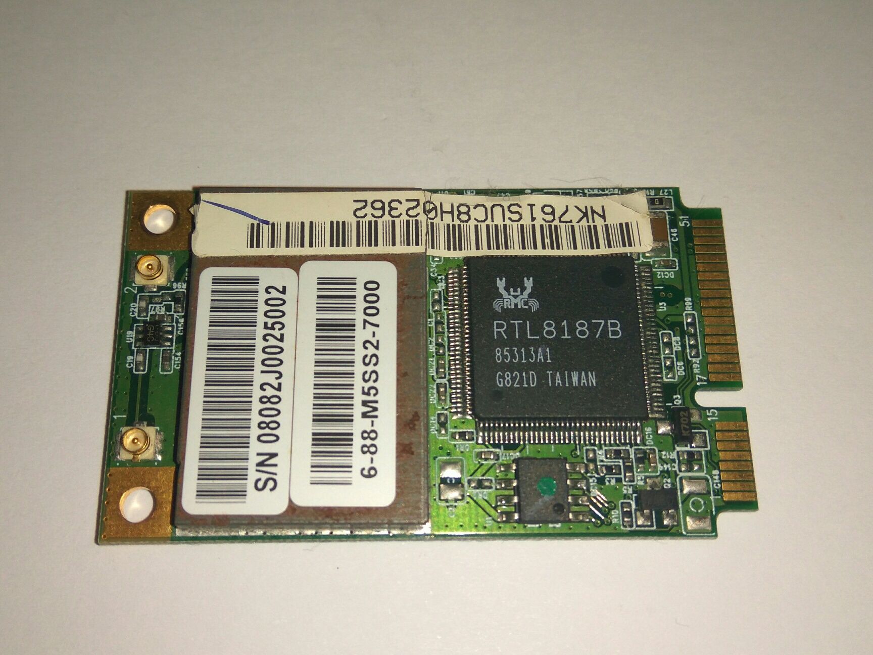 Placa de rede WIFI 802.11 b/g mini pci-e