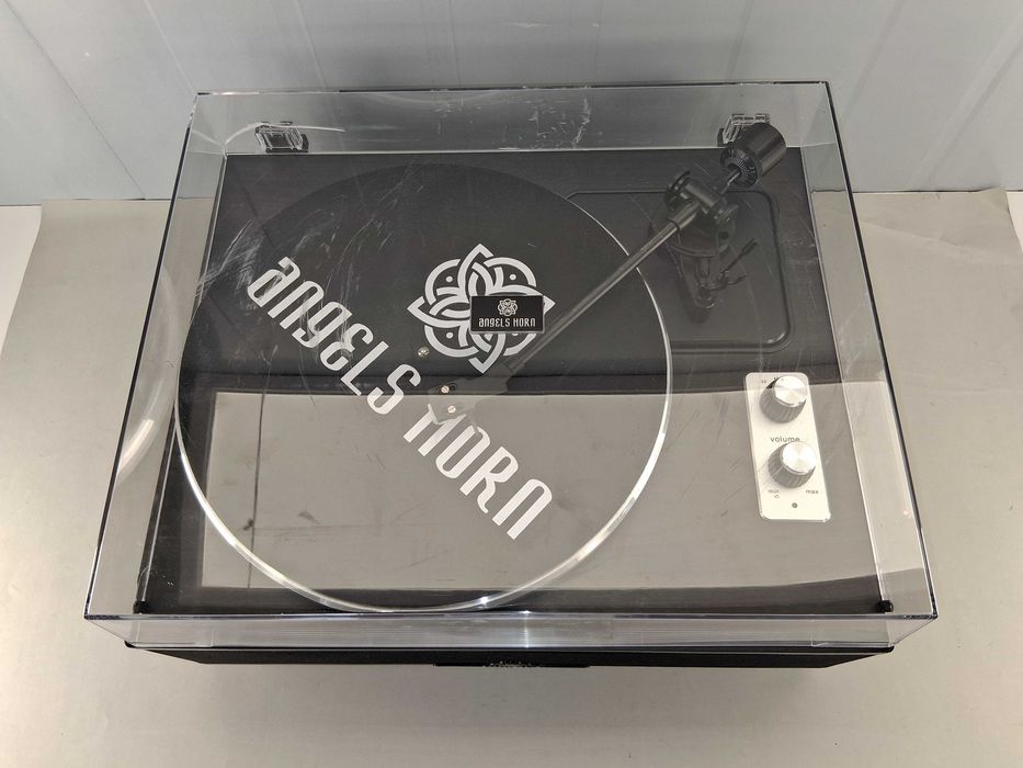 C094 Angels Horn HP-H019 Hi-Fi GramophoneSystem Z Pokrywą I Głośnikami