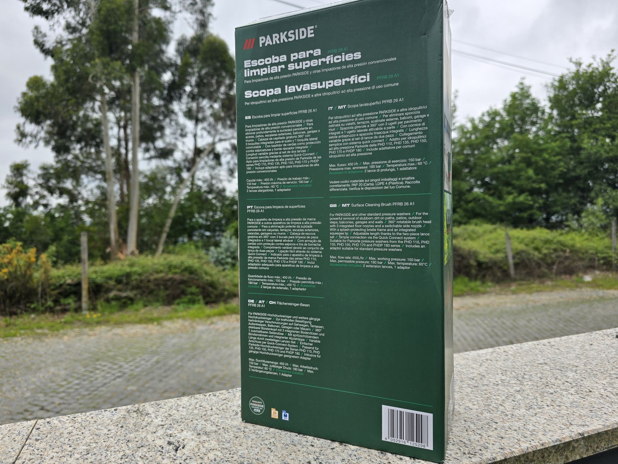 Escova limpa superfícies Parkside para lavadora de pressão
