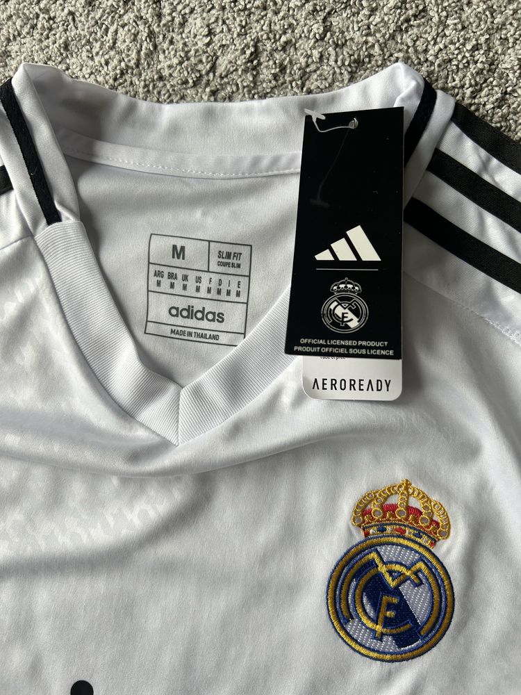 Koszulka piłkarska Adidas Real Madryt 24/25 domowa vini jr.