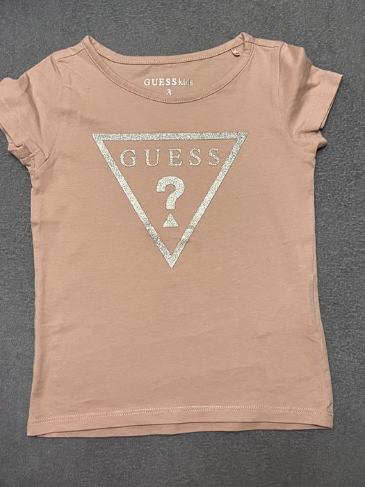 Koszulka Tshirt brudny róż Guess rozmiar 98