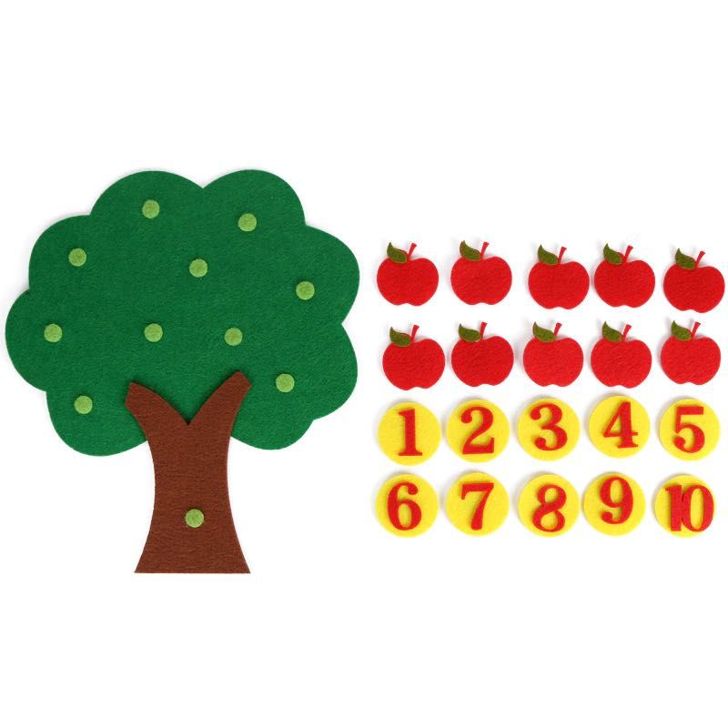 números aprender números matemática árvore dos numeres velcro