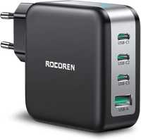 Rocoren 100W Ładowarka USB C GAN5 4 Porty,