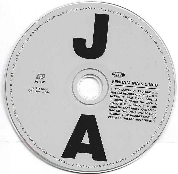 José Afonso	- - - - -		Venham Mais Cinco	- - - - -	CD