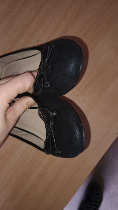 Buty 38 połyskujące święta sylwester  na klocku czarne