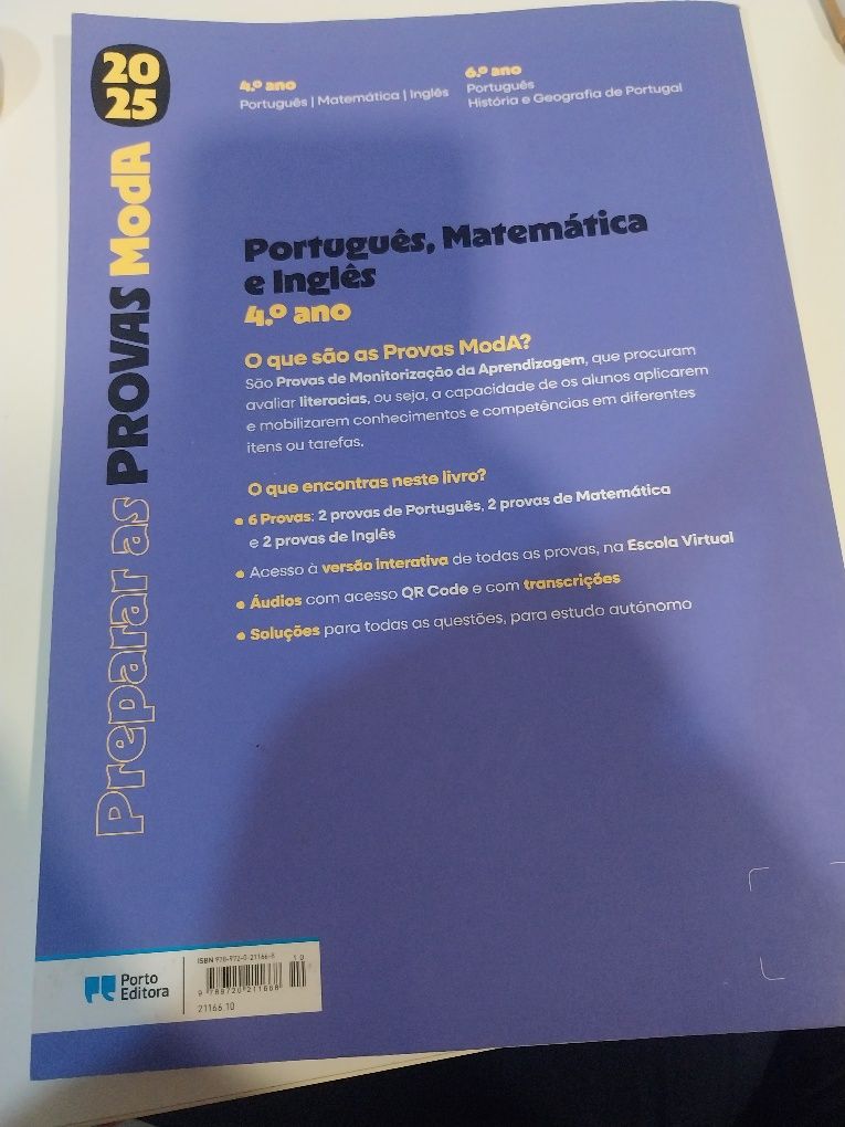 Livro preparar provas moda 4 ano