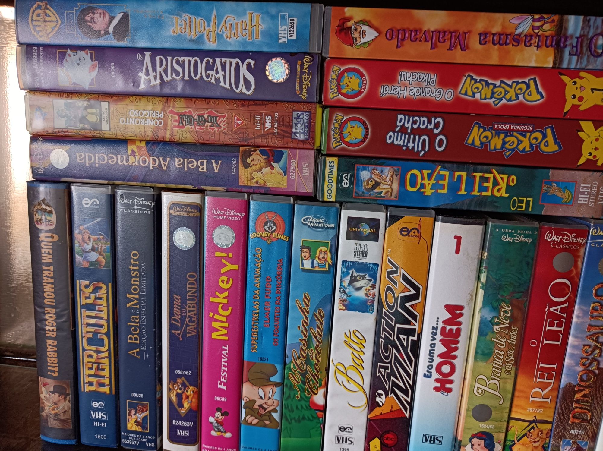 Lote de 30 filmes de Animação * Cassetes VHS * Excelente Estado