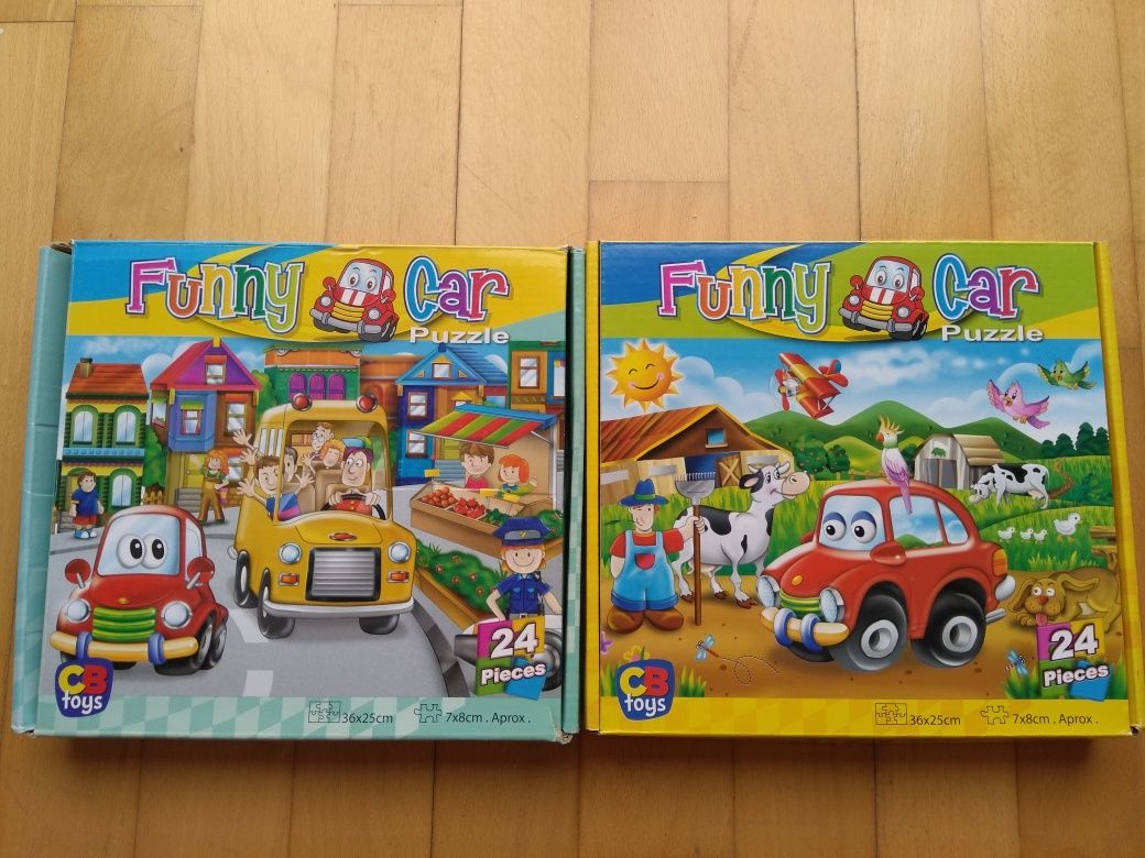 Puzzles em madeira e em cartão