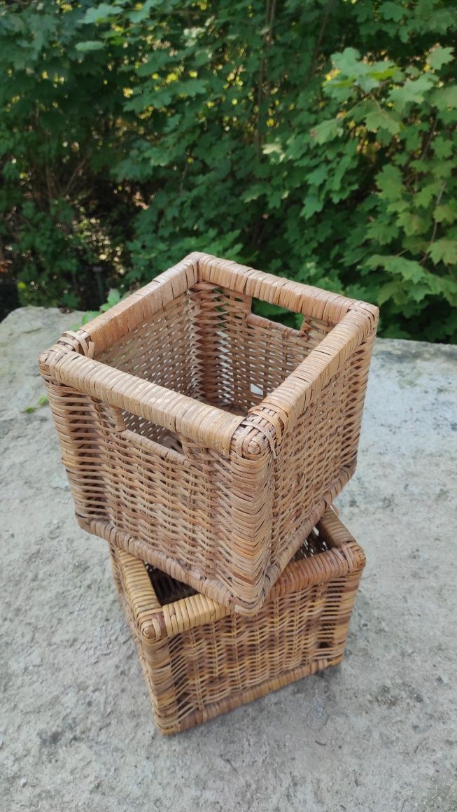 Pojemnik box wiklinowy plecionka 2 sztuki