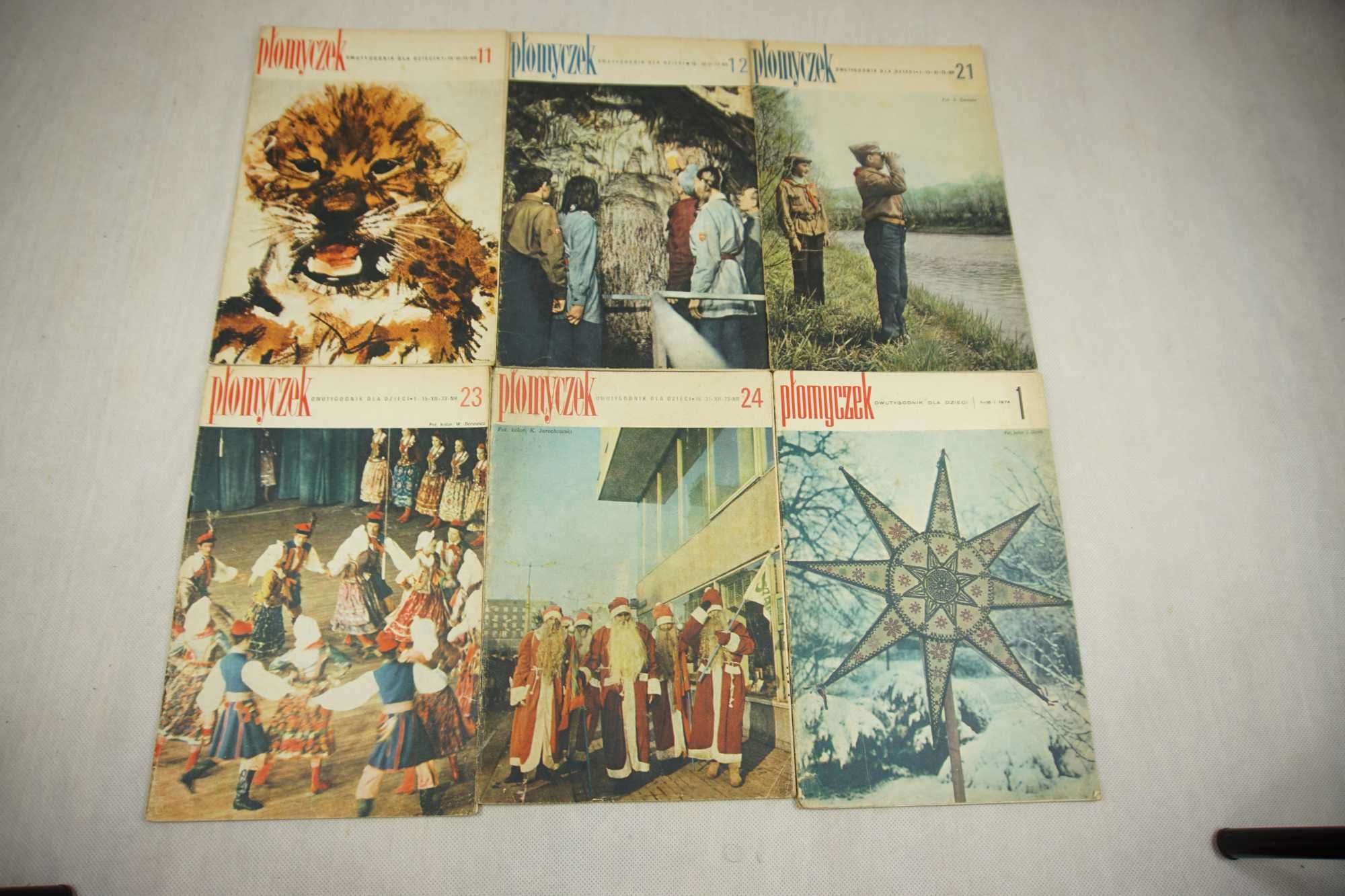 22 stk czasopism PŁOMYCZEK (1973 - 1975)