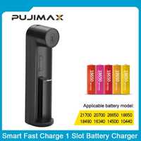 PUJIAMX Зарядное устройство для батарей 18650.
