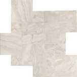 Płytki Marmur Queen Beige bębnowany komplet 0,742 m2