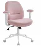 SONGMICS HOME Krzesło biurowe, krzesło do makijażu OBG035R01